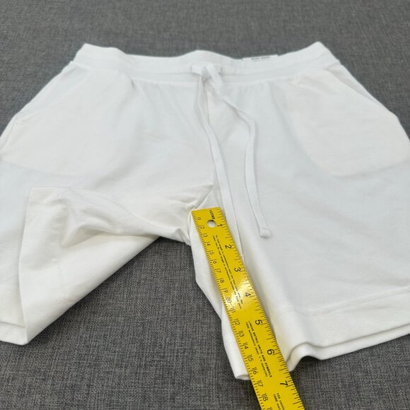 NEW! Karen Scott Sport Shorts Petites PS Bright White Drawstring Pockets Cotton - Picture 3 of 11